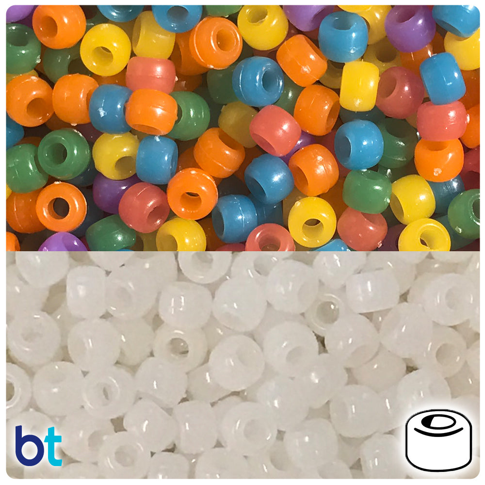 Mixed Sunshine 9mm Barrel Pony Beads (200pcs)