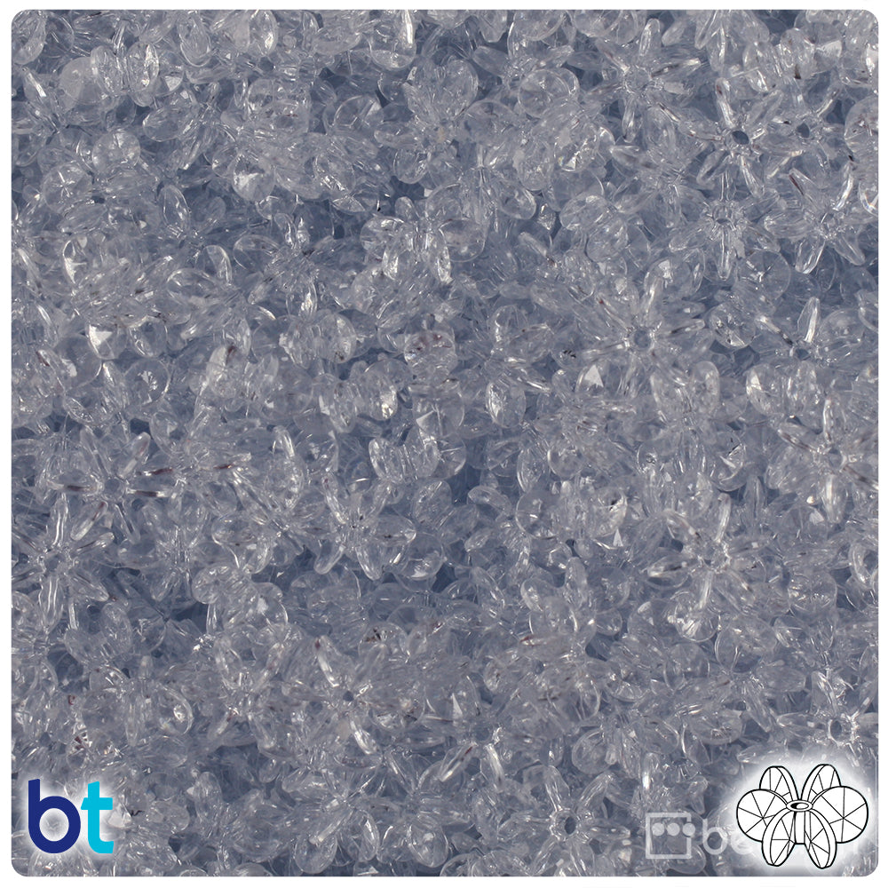 Ice Blue Transparent 10mm SunBurst Plastic Beads (450pcs)