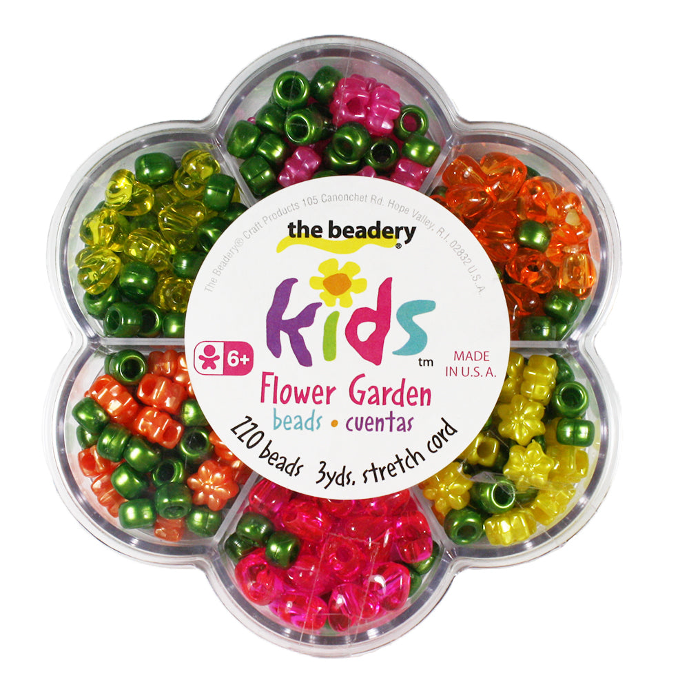 Flower Garden Green Pearl Bead Box