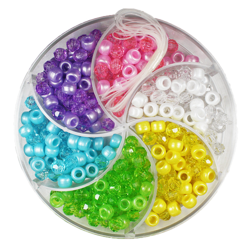 Beach Party Pastel Pinwheel Bead Box