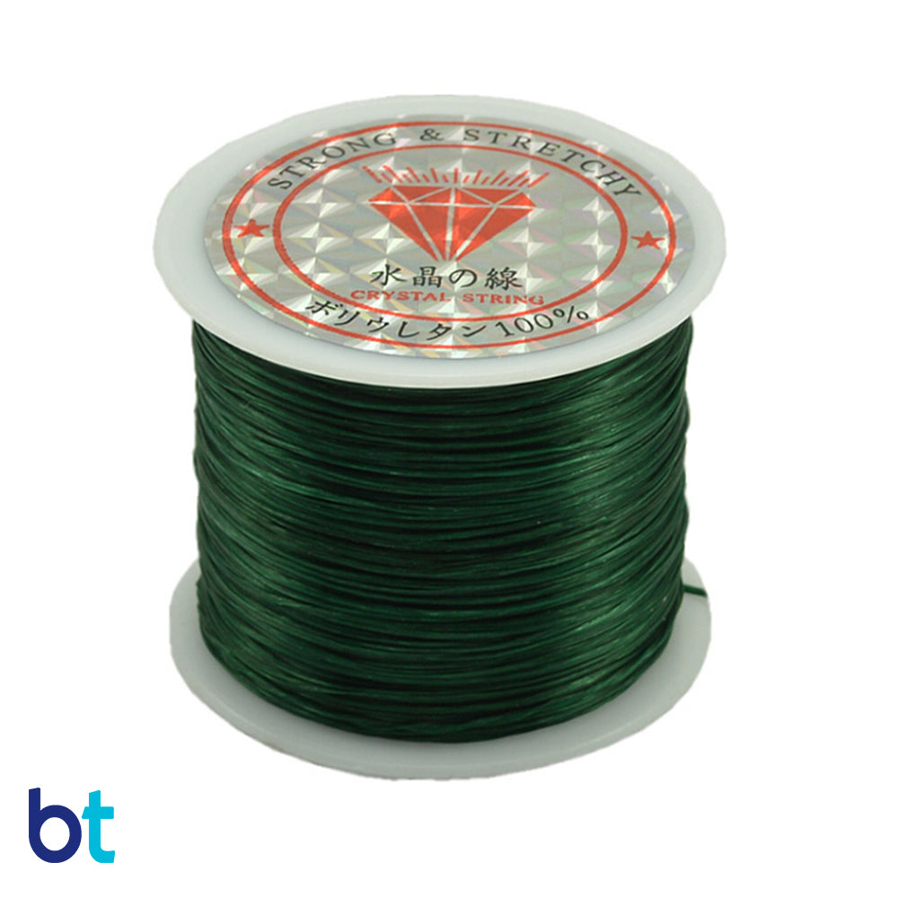 Dark Green 0.8mm Crystal String Cord (50m)