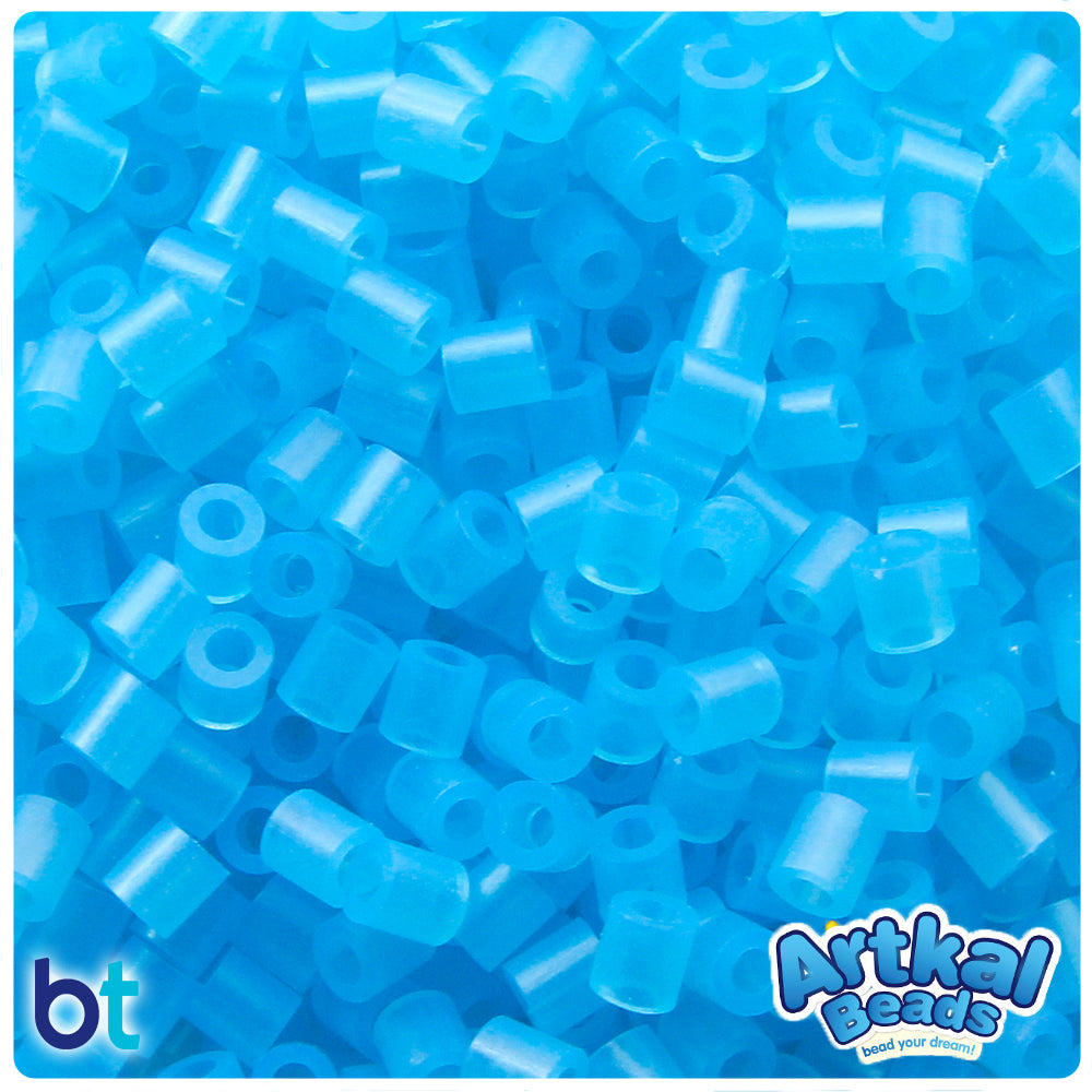 Blue Glow 5mm Artkal Midi Fuse Beads (1000pcs)