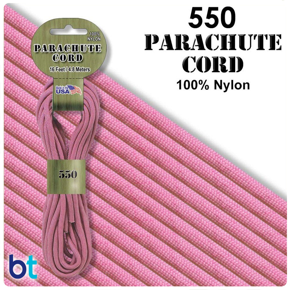 Pink 550 Parachute Cord (16ft)