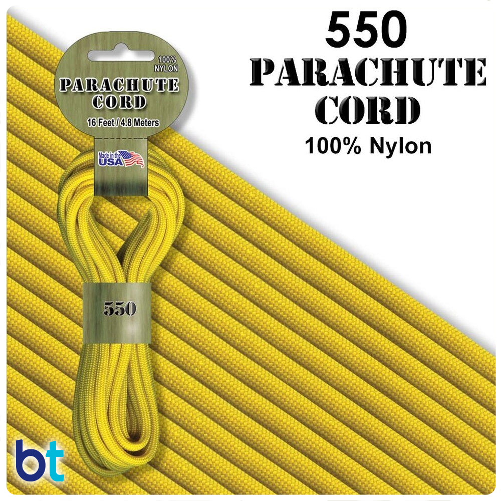 Yellow 550 Parachute Cord (16ft)