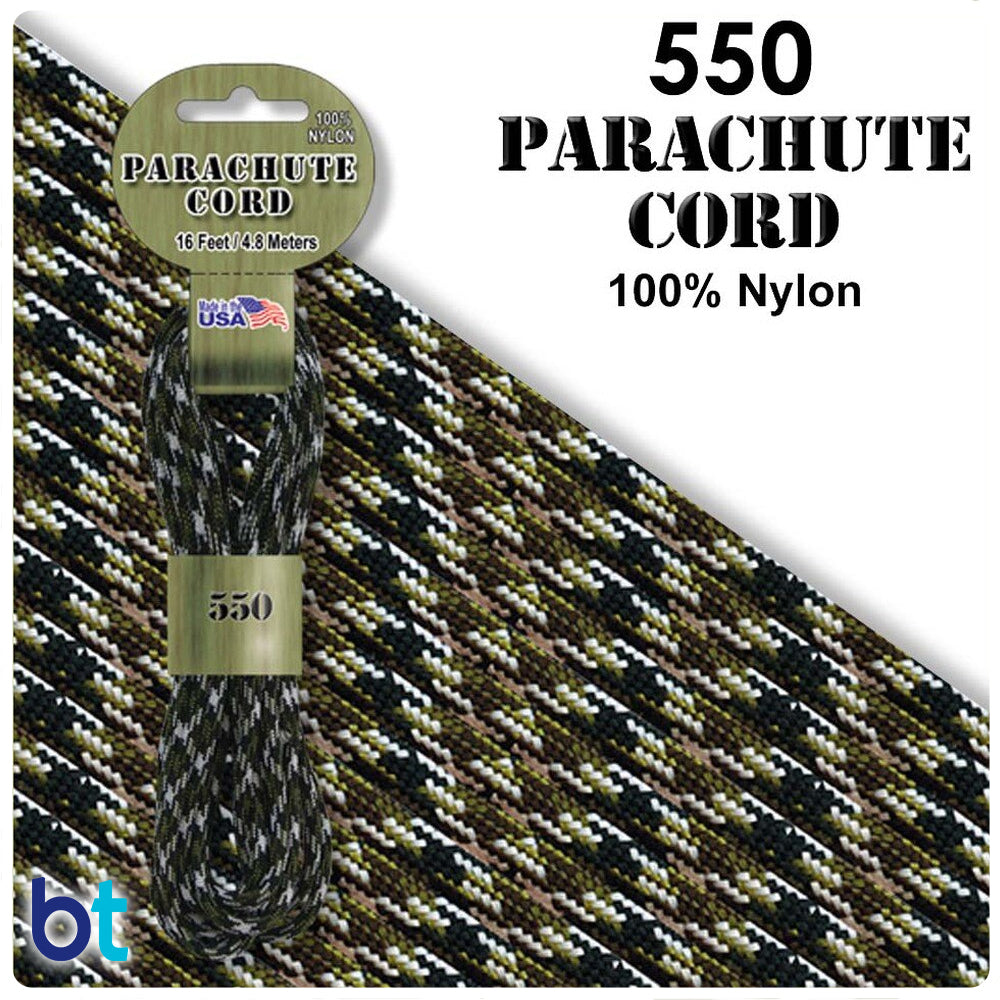 Army Camo 550 Parachute Cord (16ft)