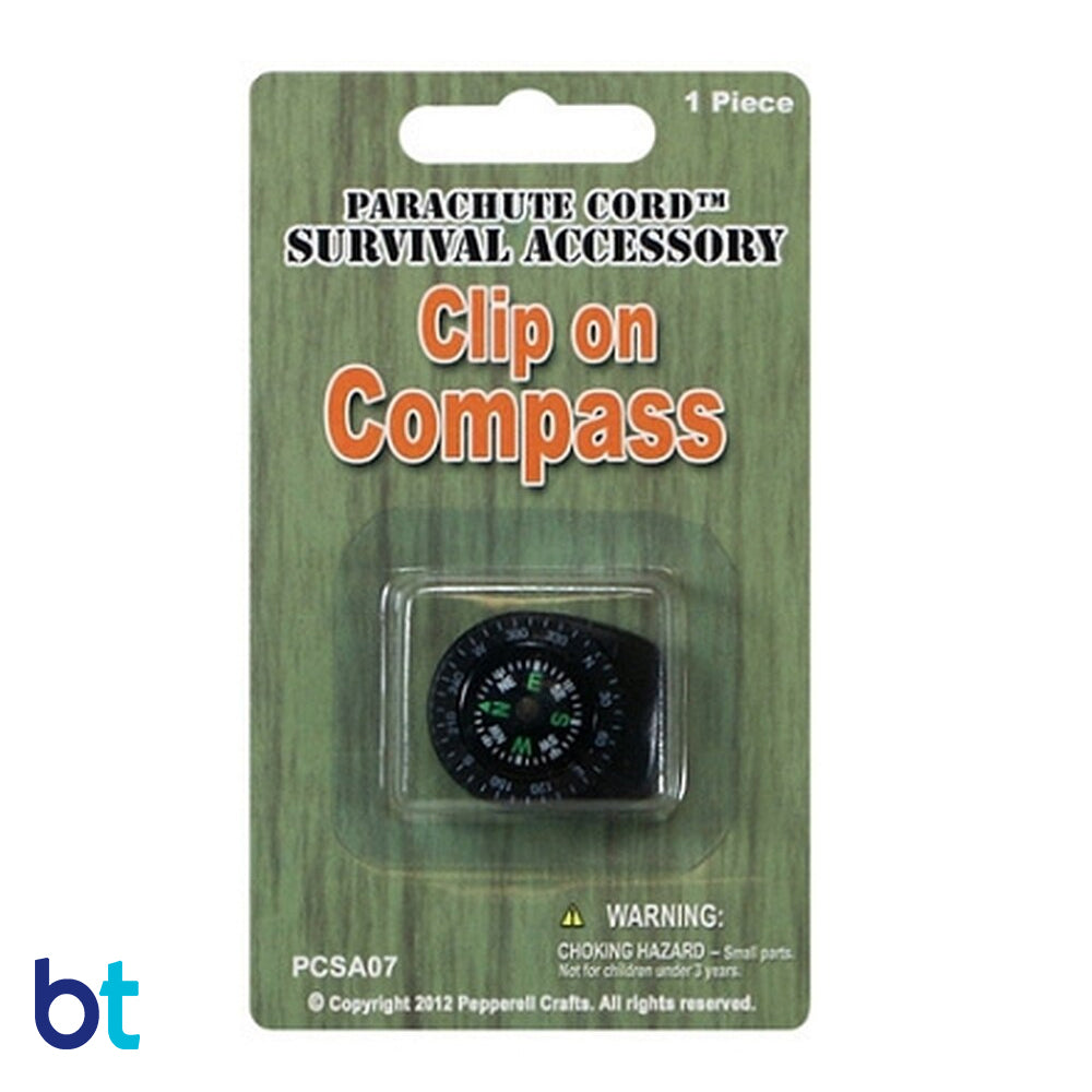 Clip On Compass for Parachute Cord (1pcs)