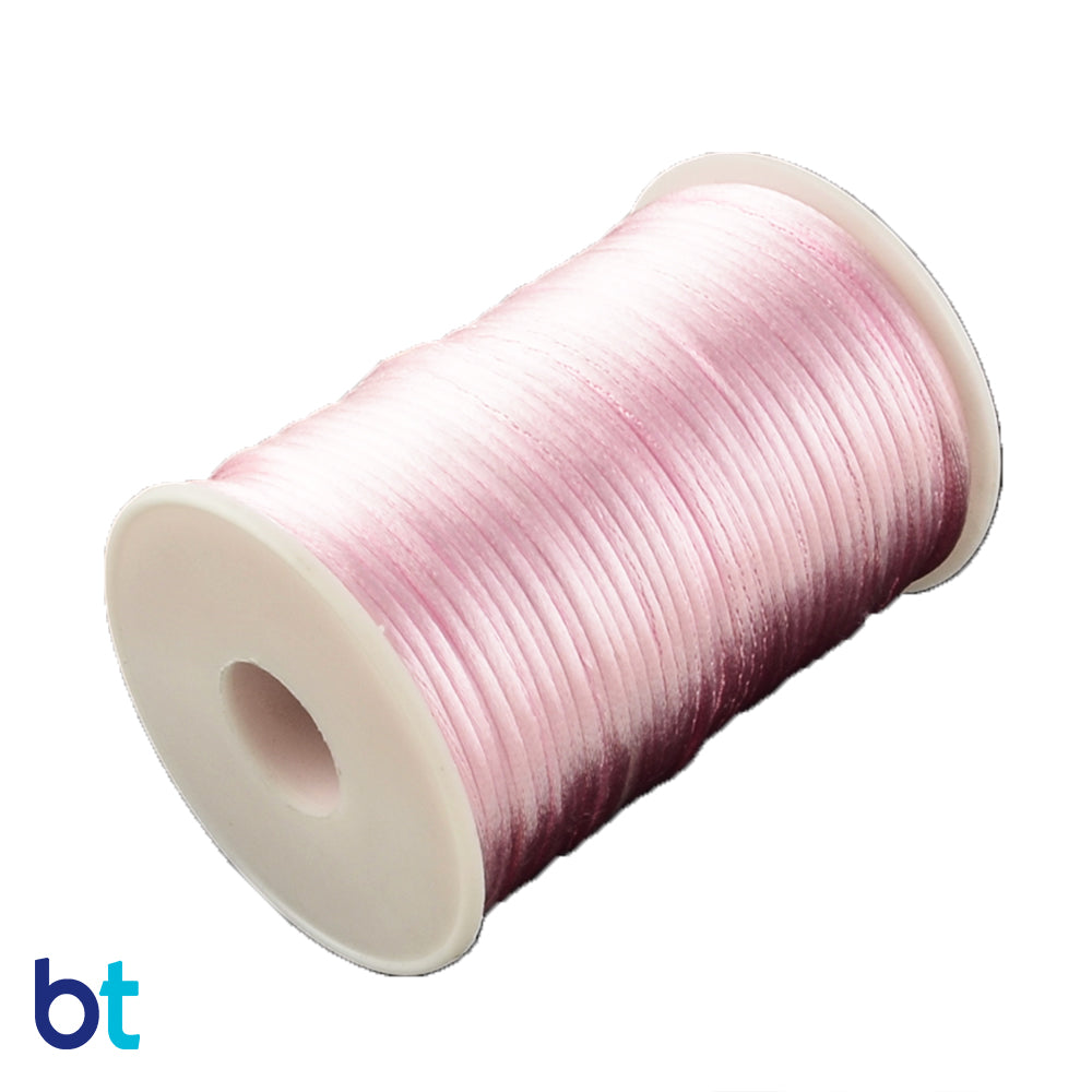 Light Pink 2mm Satin Rattail Cord (90m)