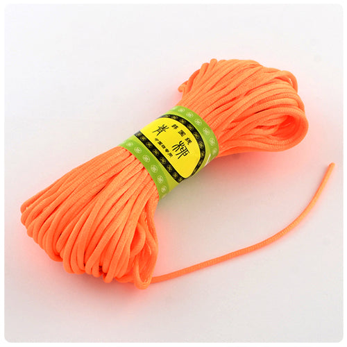 Orange 2mm Nylon Satin Cord (20m)