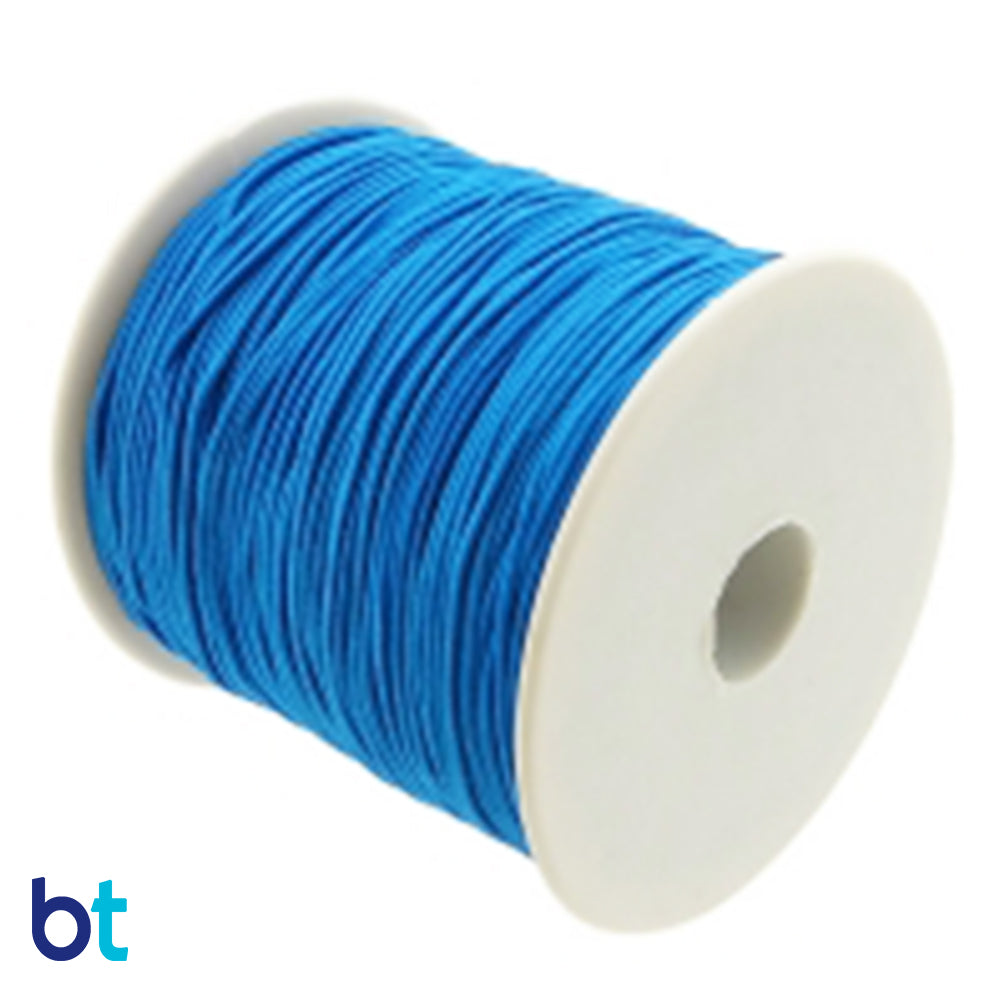Blue 1mm Round Elastic Cord (65m)