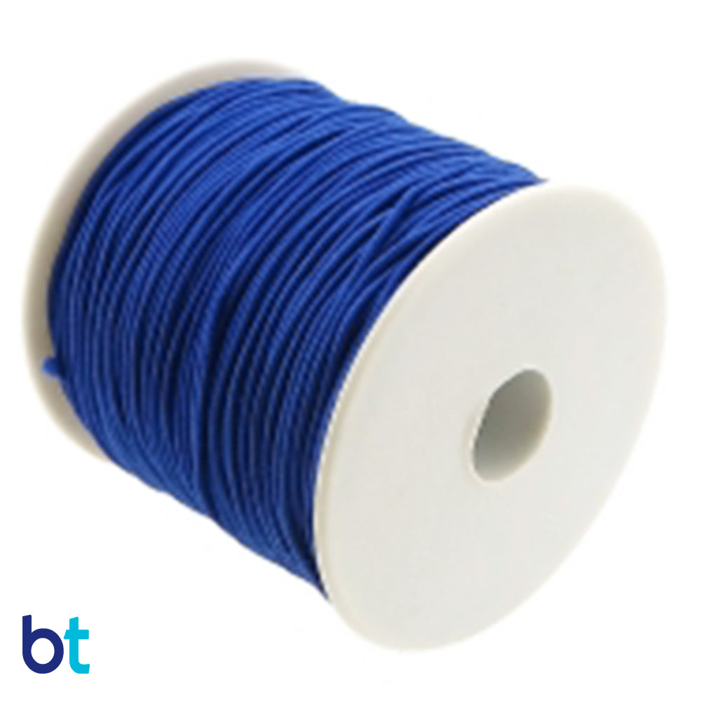Dark Blue 1mm Round Elastic Cord (65m)