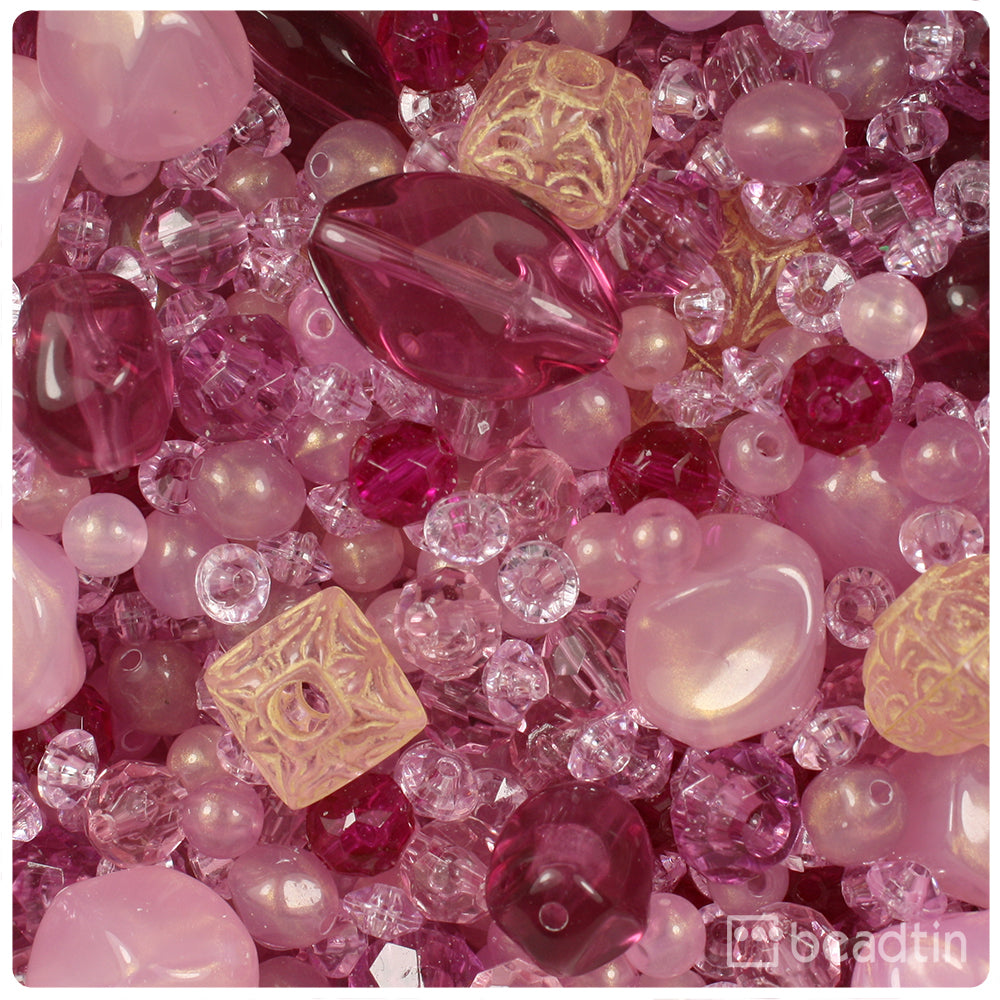 Pink Elements Specialty Acrylic Beads Mix (8oz)
