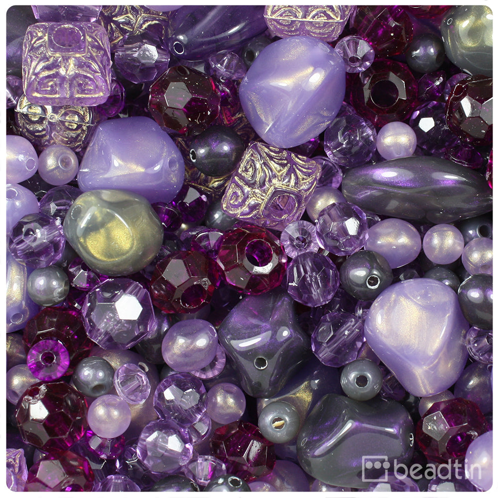 Amethyst Elements Specialty Acrylic Beads Mix (8oz)